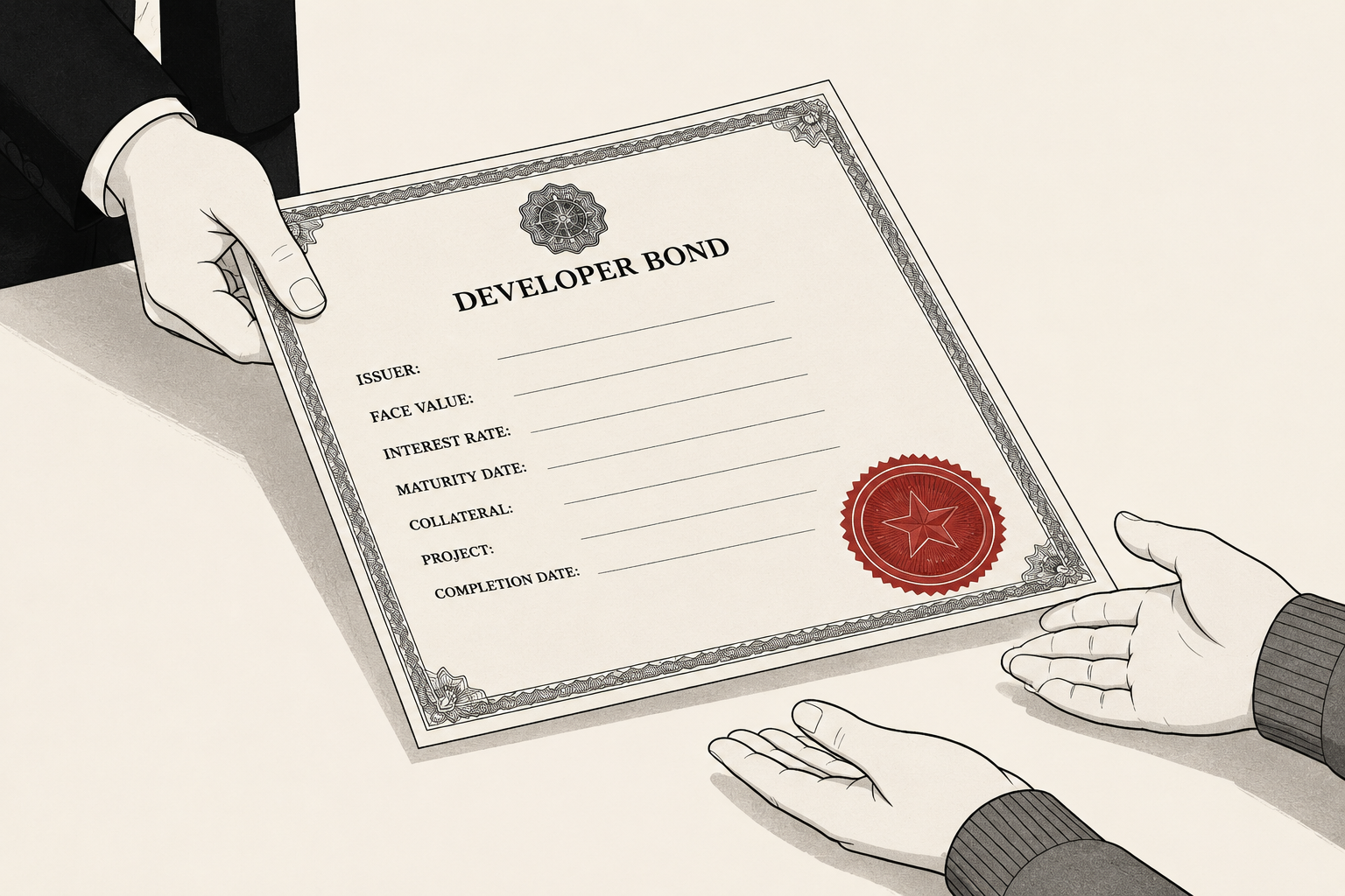 Bond certificate illustration