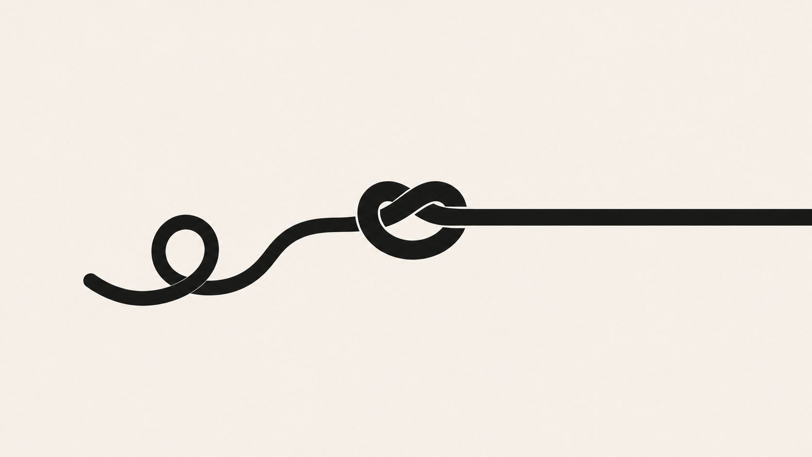 Two diverging dotted lines extending from a single point. One curves upward, one flattens. Both are unresolved, ending in open circles rather than arrowheads. A faint calendar grid behind them.